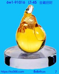 6w1-91016_金雞招財,水晶琉璃獎牌製作推薦,台北,新北,基隆,宜蘭,桃圓,新竹,台中,台南,高雄